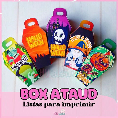 Box ataud Halloween x 5 