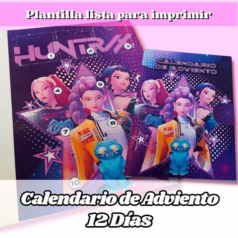 Calendario de adviento 12 dias Huntrix + clase
