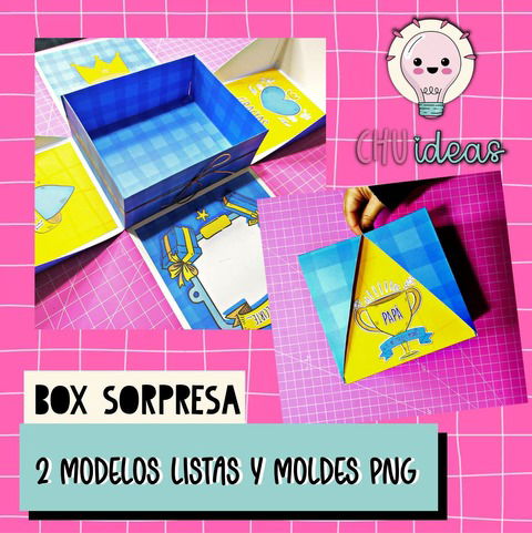 BOX SORPRESA MOLDES PNG