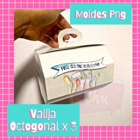 valijas octogonales moldes png