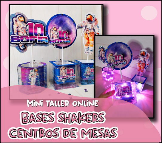 BASES SHAKERS CENTROS DE MESA MINI TALLER