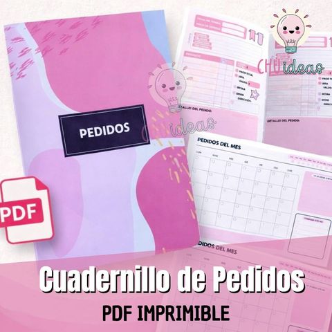 Cuadernillo para pedidos imprimible
