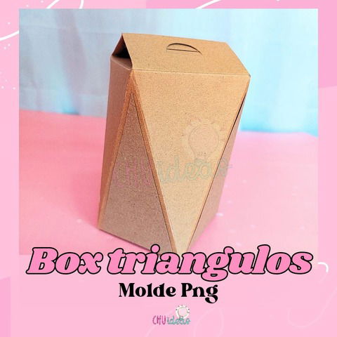 BOX TRIANGULOS molde png