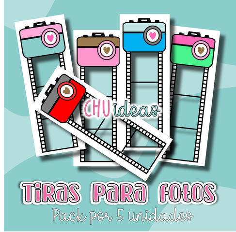 TIRAS PARA FOTOS PACK POR 5 UNIDADES