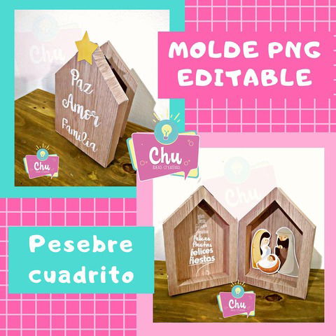 MOLDE PNG PESEBRE LIBRO