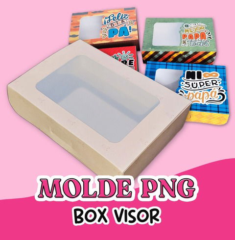 BOX RECTANGULAR VISOR MOLDE PNG