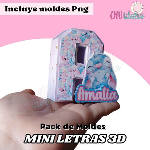 MEGA PACK MINI LETRAS 3D