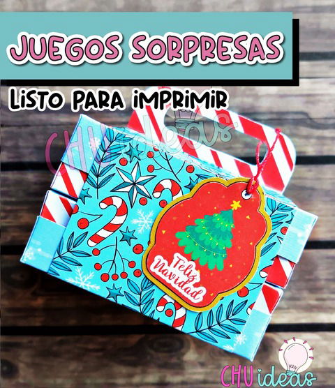 BOX sorpresa con juegos lista para imprimir + video del armado.