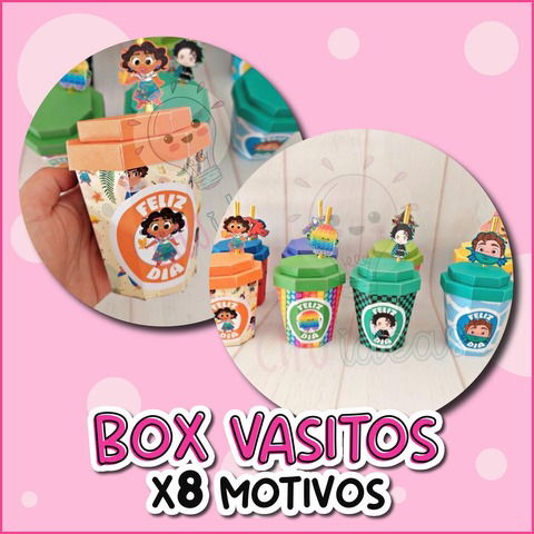 VASITOS DIA DEL NIÑO X8 MOTIVOS PACK 1