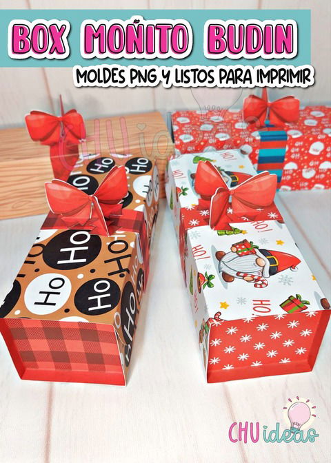 BOX MOÑITO BUDIN MOLDE PNG Y LISTAS PARA IMPRIMIR