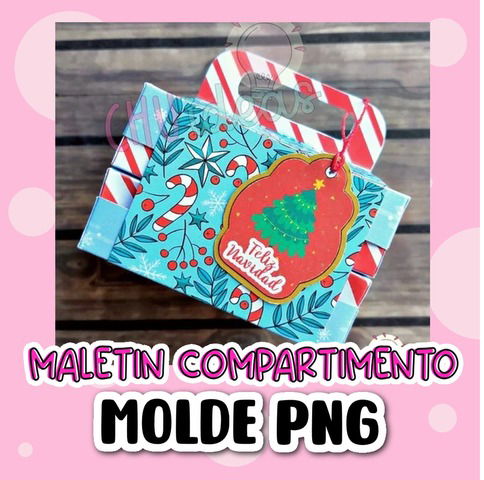 Maletin con compartimentos MOLDE EN PNG