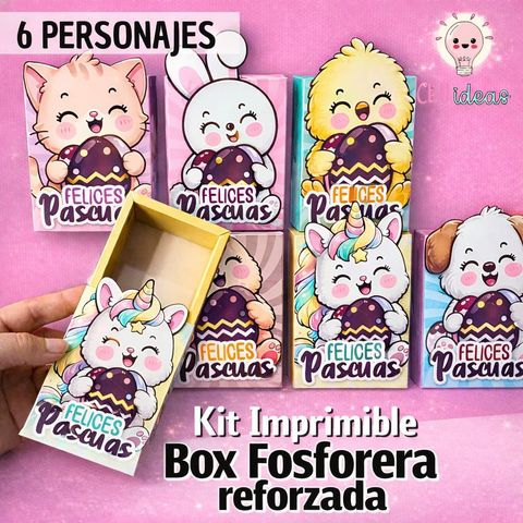 PACK FOSFORERAS REFORZADAS PASCUAS X6
