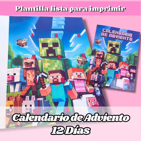 Calendario de Adviento 12 dias MINECRAFT + CLASE