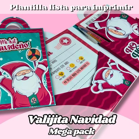 Kit Valijita Navideña para imprimir + Clase
