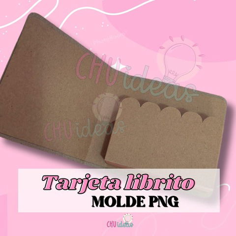 Tarjeta librito chocolatera