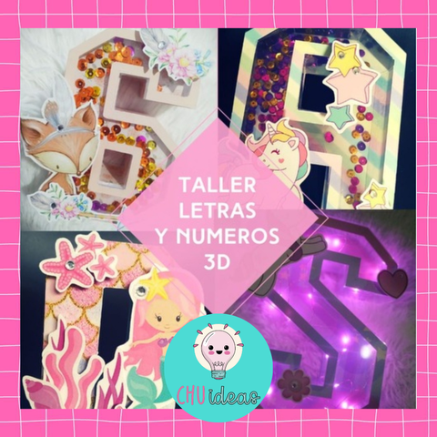 Taller de letras y números 3D