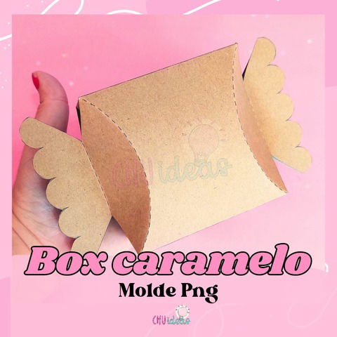 BOX CARAMELO MOLDE PNG