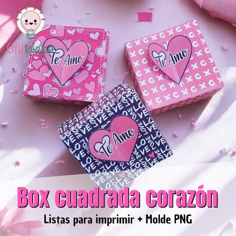 Box cuadrada corazon 