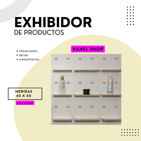 EXHIBIDOR PANEL SHOP