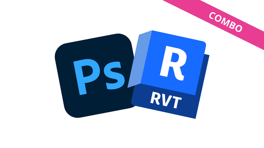 [Combo 2 Cursos] Revit BIM Esencial + Photoshop para entregas