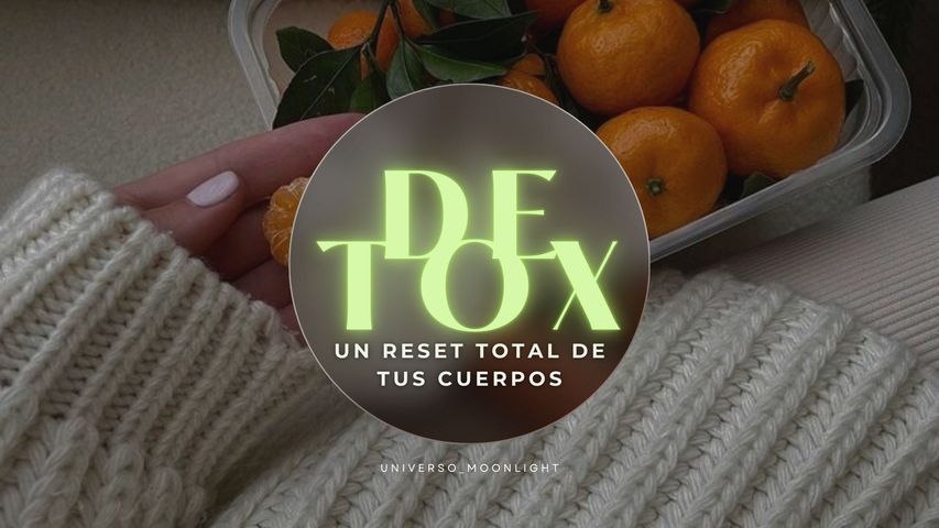 DETOX - DICIEMBRE ABIERTO - un reset total en tus cuerpos - 10 días de orden & limpieza de tus cuerpos
