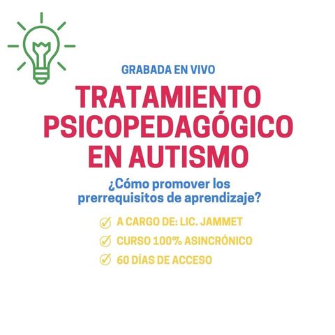 Tratamiento psicopedagógico en Autismo