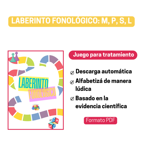 Juego: Laberinto Fonológico M, P, S, L