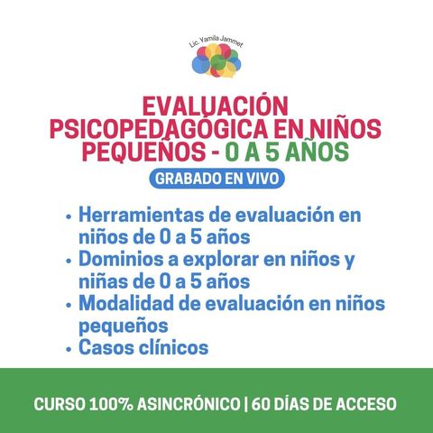 Evaluación psicopedagógica en niños de 0 a 5 años