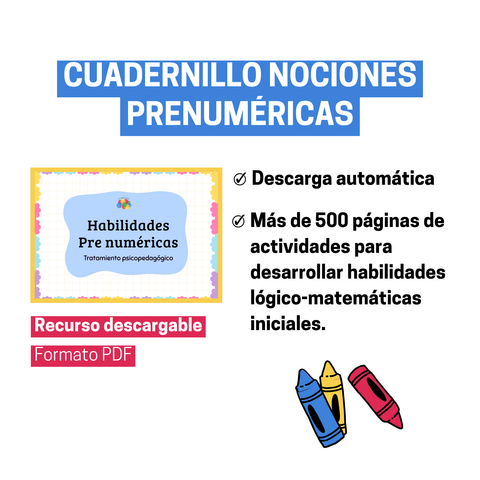 Cuadernillo Nociones Pre numéricas