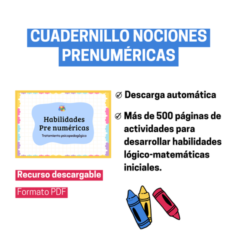 Cuadernillo Nociones Pre numéricas