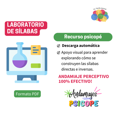 Laboratorio de sílabas directas e inversas