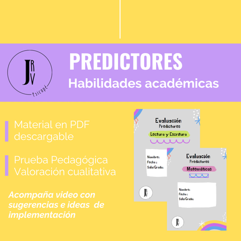 Evaluación de predictores. Prueba pedagógica de valoración cualitativa