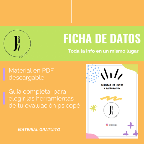 Ficha de datos y registro de facturación 