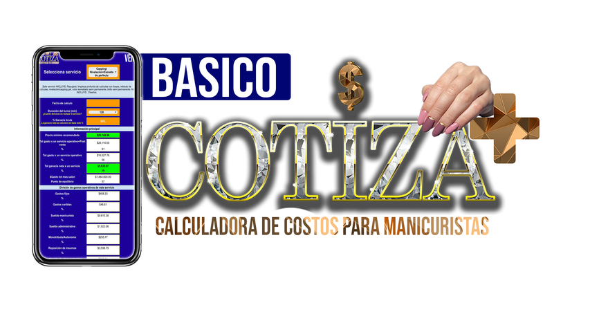 COTIZA 3.0- Plan Básico-Calculadora de costos para manicuristas