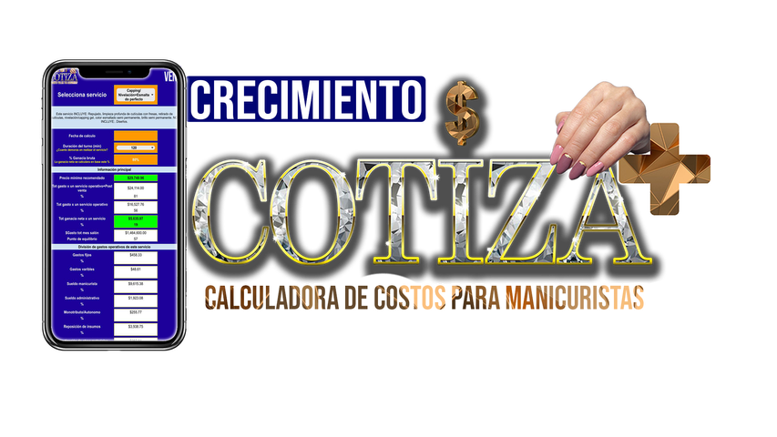 COTIZA 3.0- Plan Crecimiento-Calculadora de costos para manicuristas