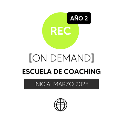 Matrícula Escuela de Coaching | ON DEMAND MARZO 2025 - AÑO 2