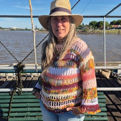 Sweater Catalina de Algodón Tejido a Mano | Todo Tejido