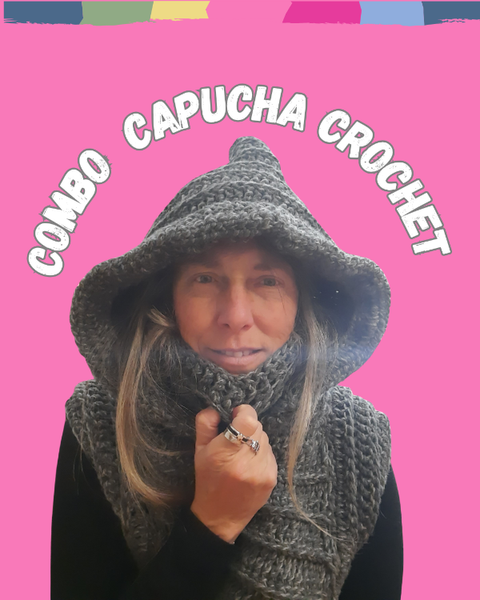 COMBO CAPUCHA CROCHET