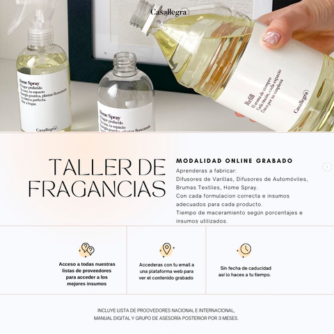 Taller de Fragancias Líquidas - Online Grabado