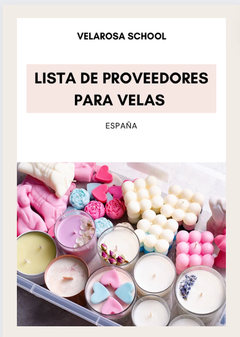 Lista de Proveedores para velas (España)