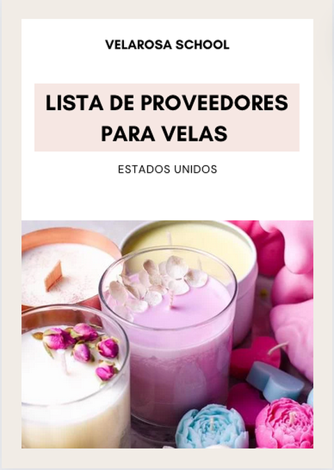 Lista de proveedores para velas (Estados Unidos)