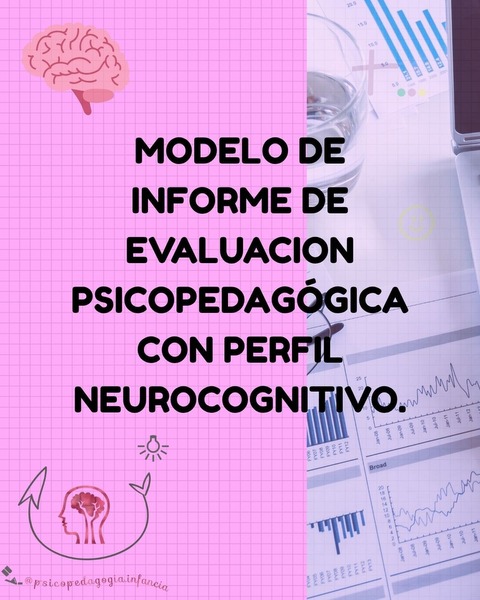 Modelo de Informe de Evaluación Psp con Perfil Neurocognitivo. PDF 