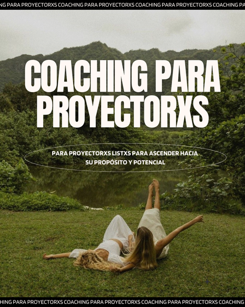 Coaching para Proyectorxs