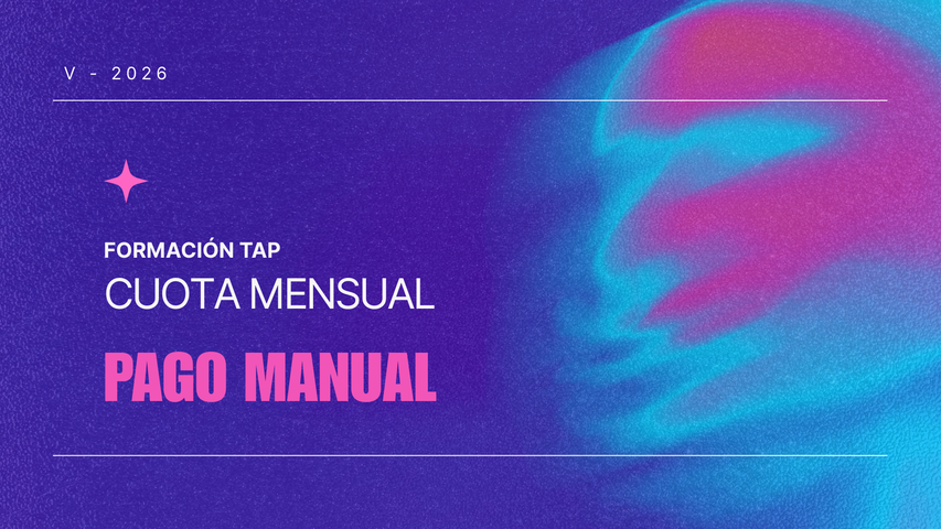 Formación 2026 - V - Cuota Mensual - Pago Manual