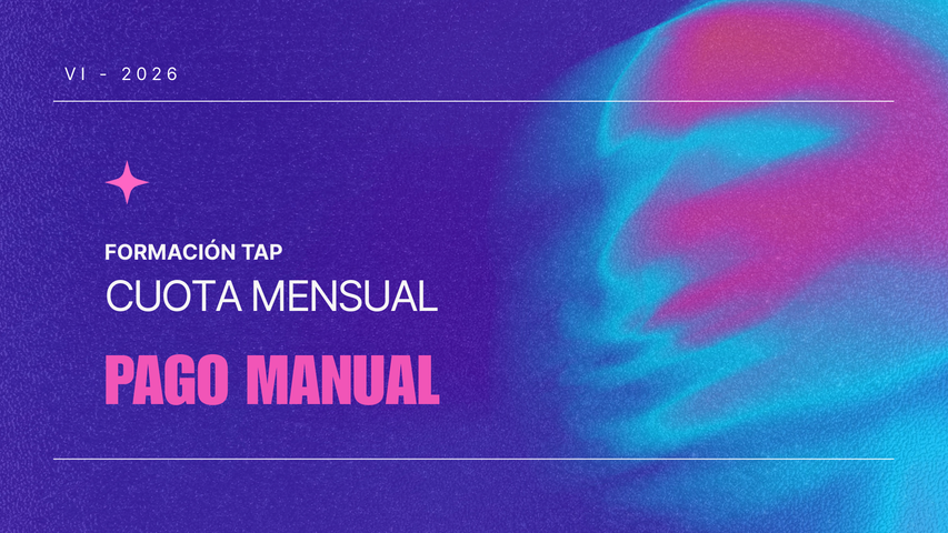 Formación 2026 - VI - Cuota Mensual - Pago Manual