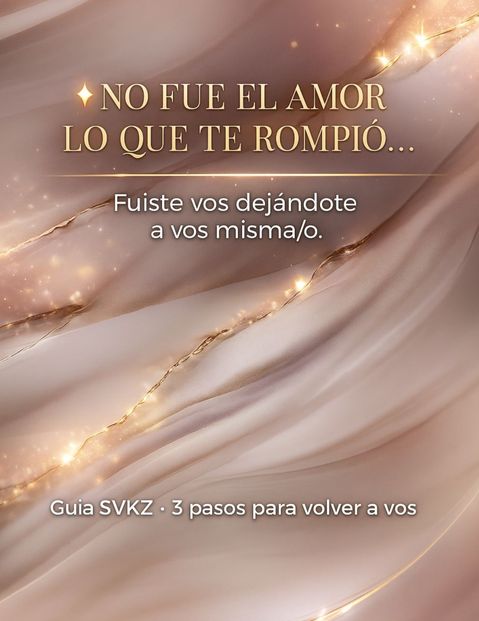 Guía SVKZ 3 pasos para volver a vos.