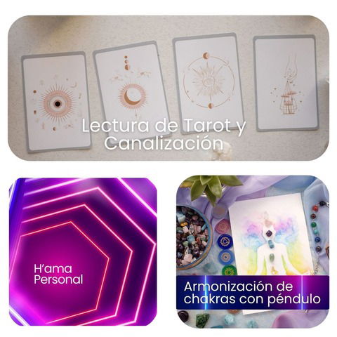 LECTURA DE TAROT + TAMEANA PERSONAL ó ARMONIZACIÓN DE CHAKRAS CON PÉNDULO