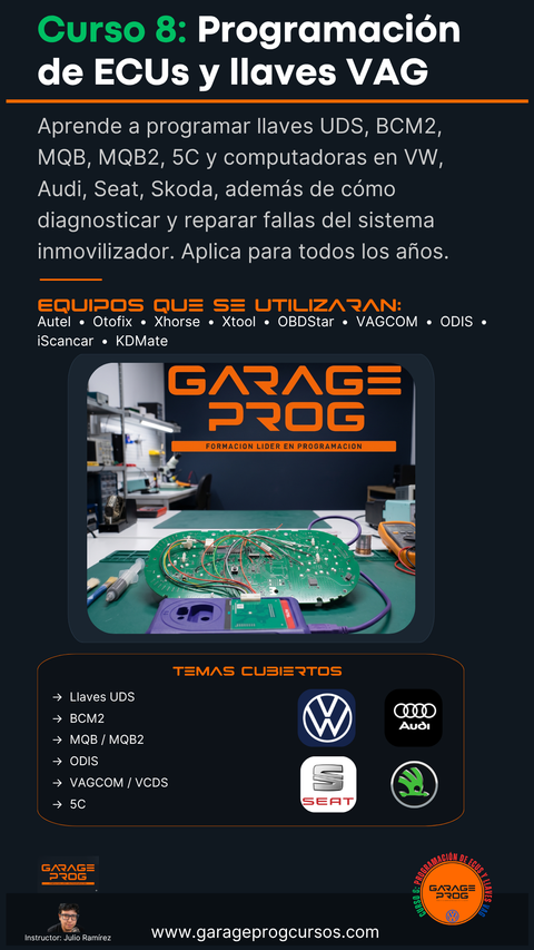 Curso 8: Programacion de ECUS y llaves VAG