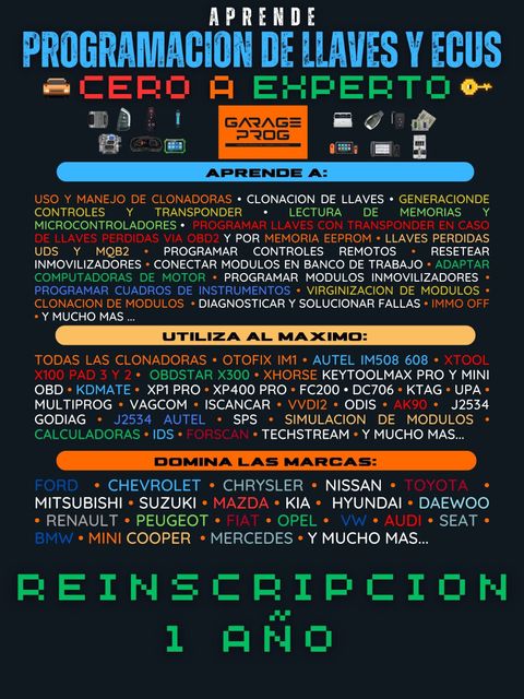 cero a experto reinscripcion 1 año (todos los cursos)