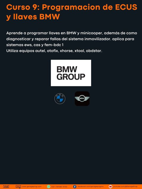 Curso 9: Programacion de ECUS y llaves BMW